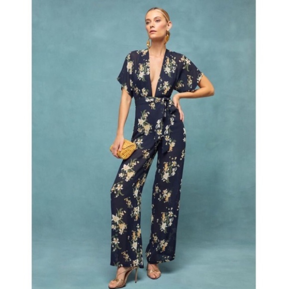 NWOT Reformation Lemongrass Jumpsuit in Yolanda